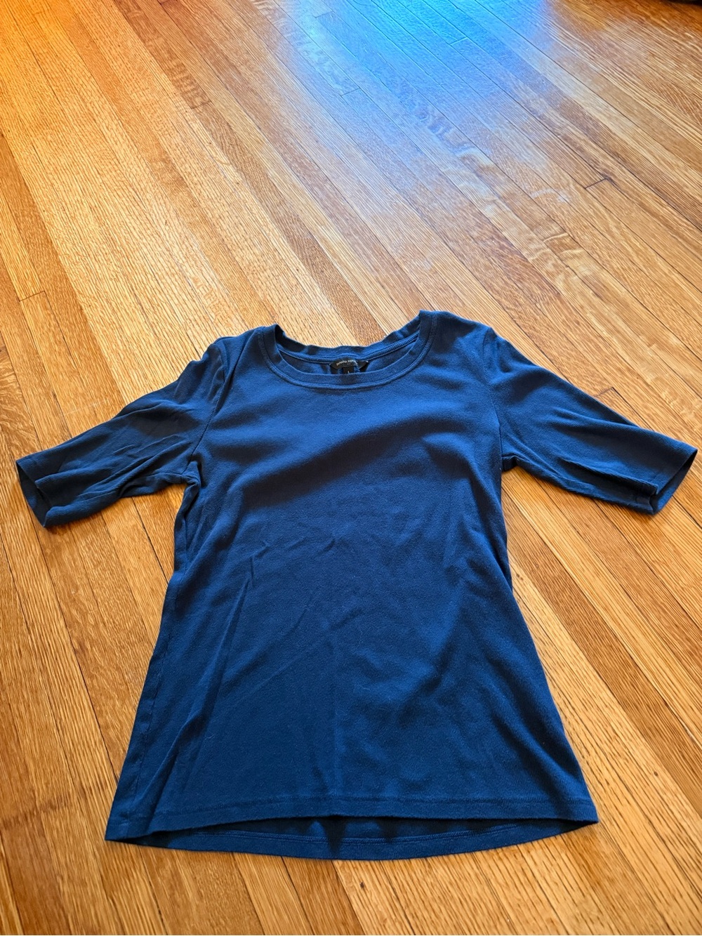 Banana Republic Factory Navy Blue Short Sleeve Women's Tee